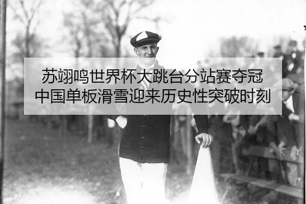 苏翊鸣世界杯大跳台分站赛夺冠 中国单板滑雪迎来历史性突破时刻